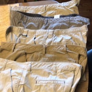 Men’s khaki shorts and dress slacks